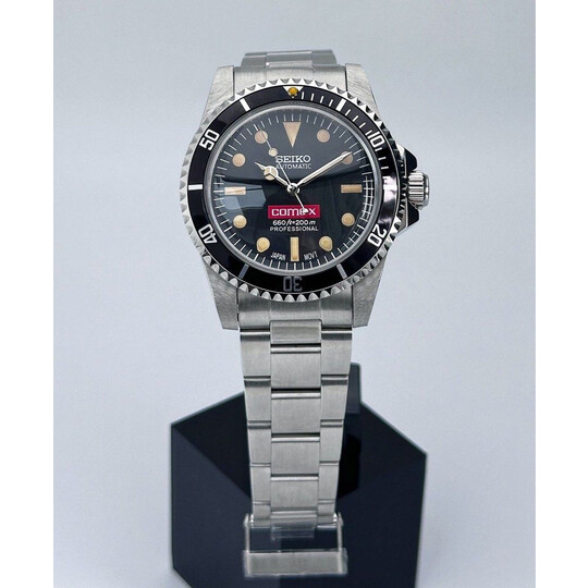 Custom Seiko Mod • Vintage Comex Submariner on Bracelet • 39mm